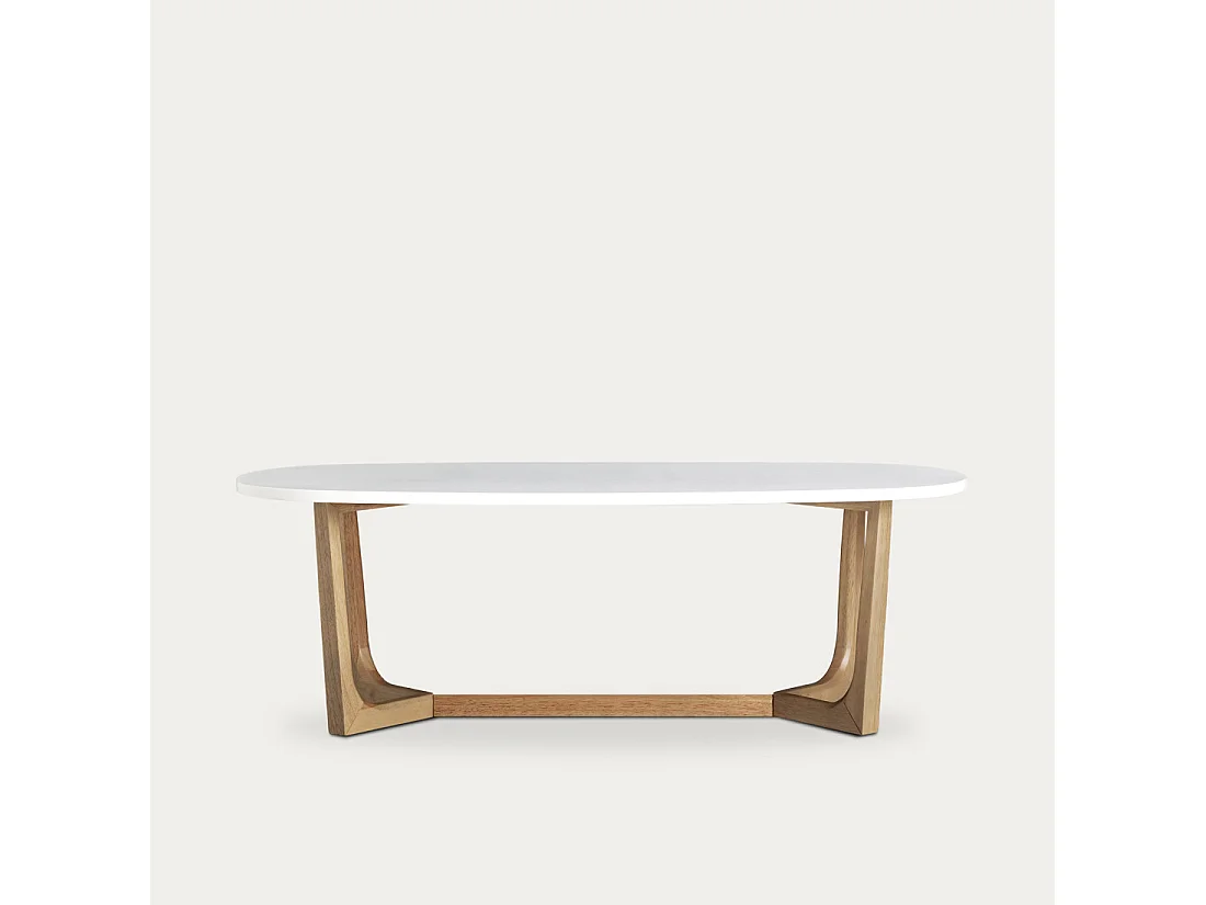 Table basse dm  40 cm x 120 cm-Oval