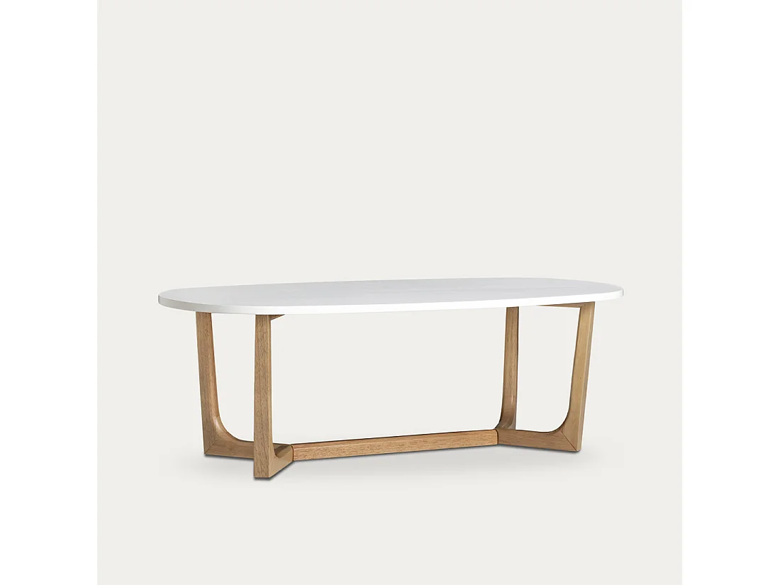 Table basse dm  40 cm x 120 cm-Oval
