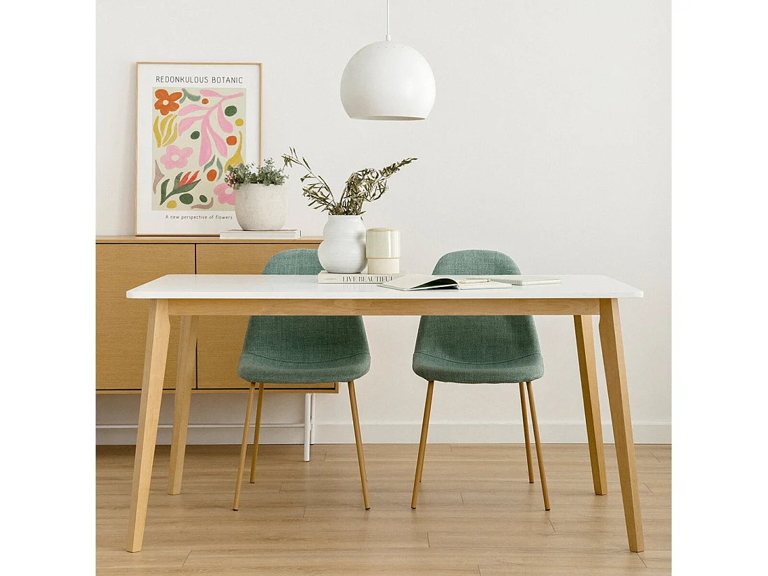 Table à manger dm  75 cm x 150 cm-Basic