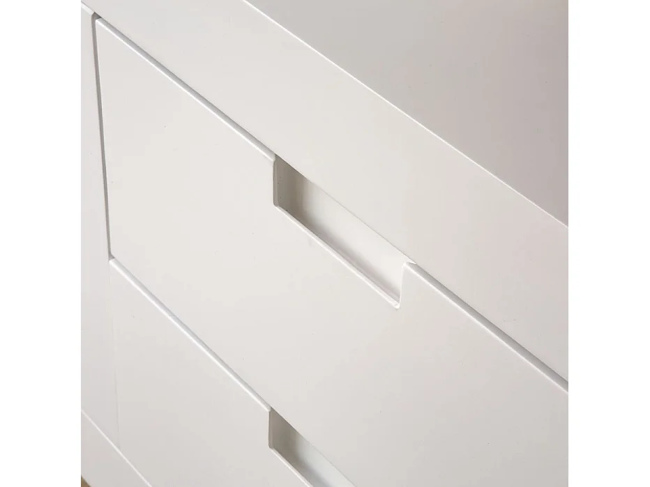 Mobile tv legno massello e pannello in mdf bianco 40x57