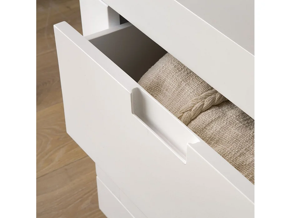 Mobile tv legno massello e pannello in mdf bianco 40x57