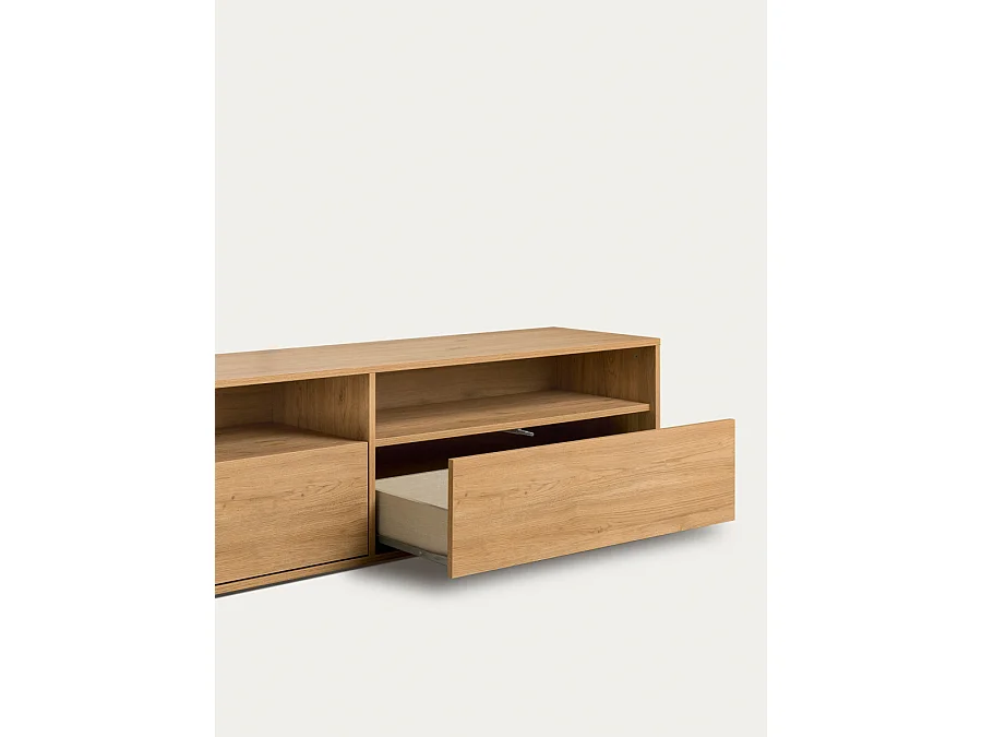 Meuble TV mélamine  43,6 cm x 180 cm-Hegas