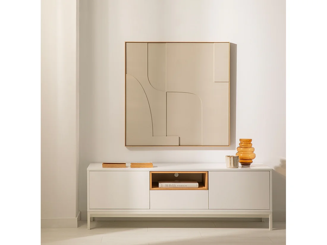 Meuble TV bois  50 cm x 150 cm-Hub