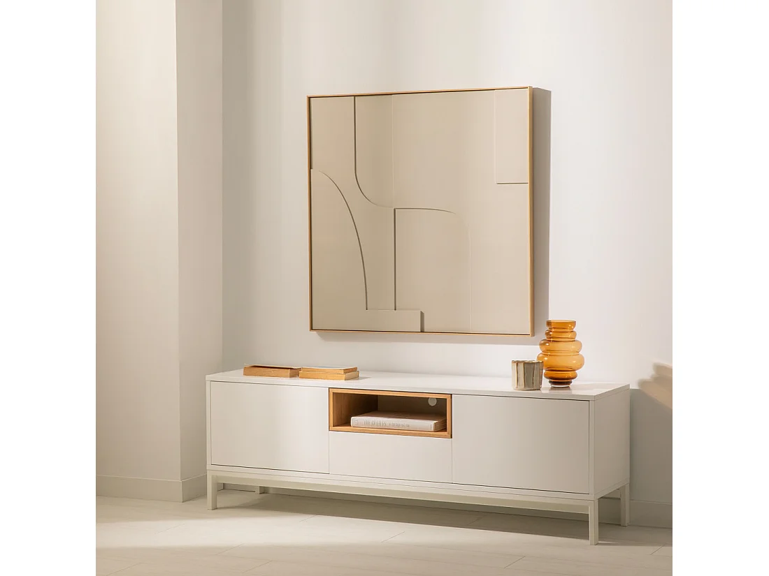 Meuble TV bois  50 cm x 150 cm-Hub