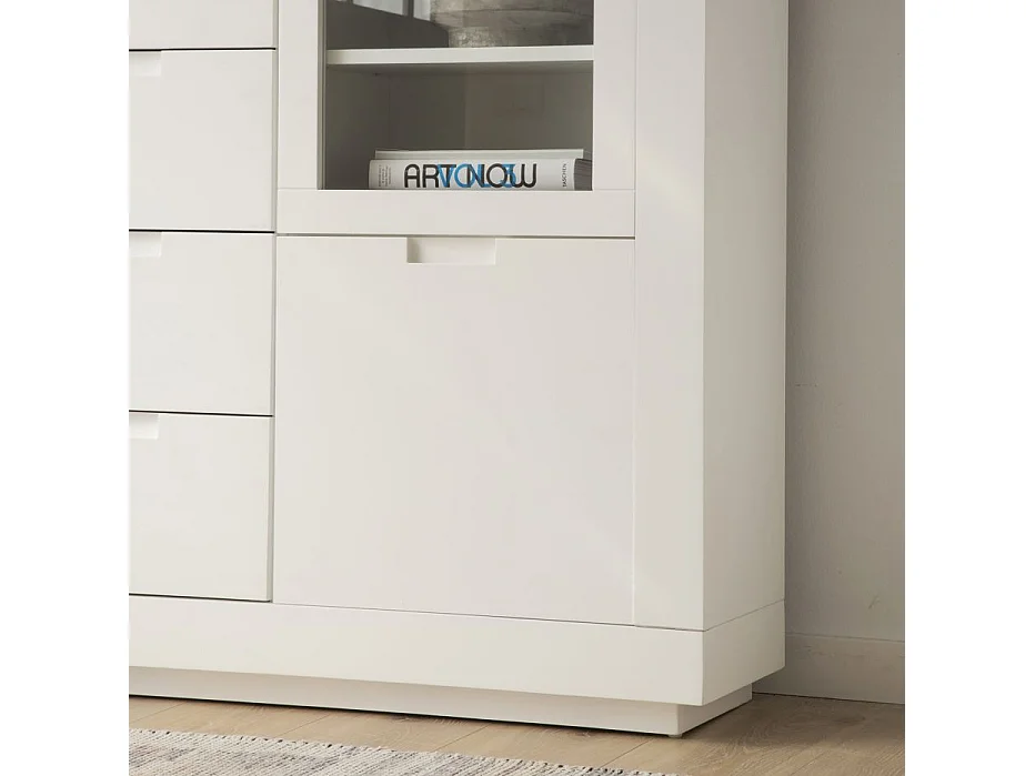 Buffet en bois massif blanc 145x105