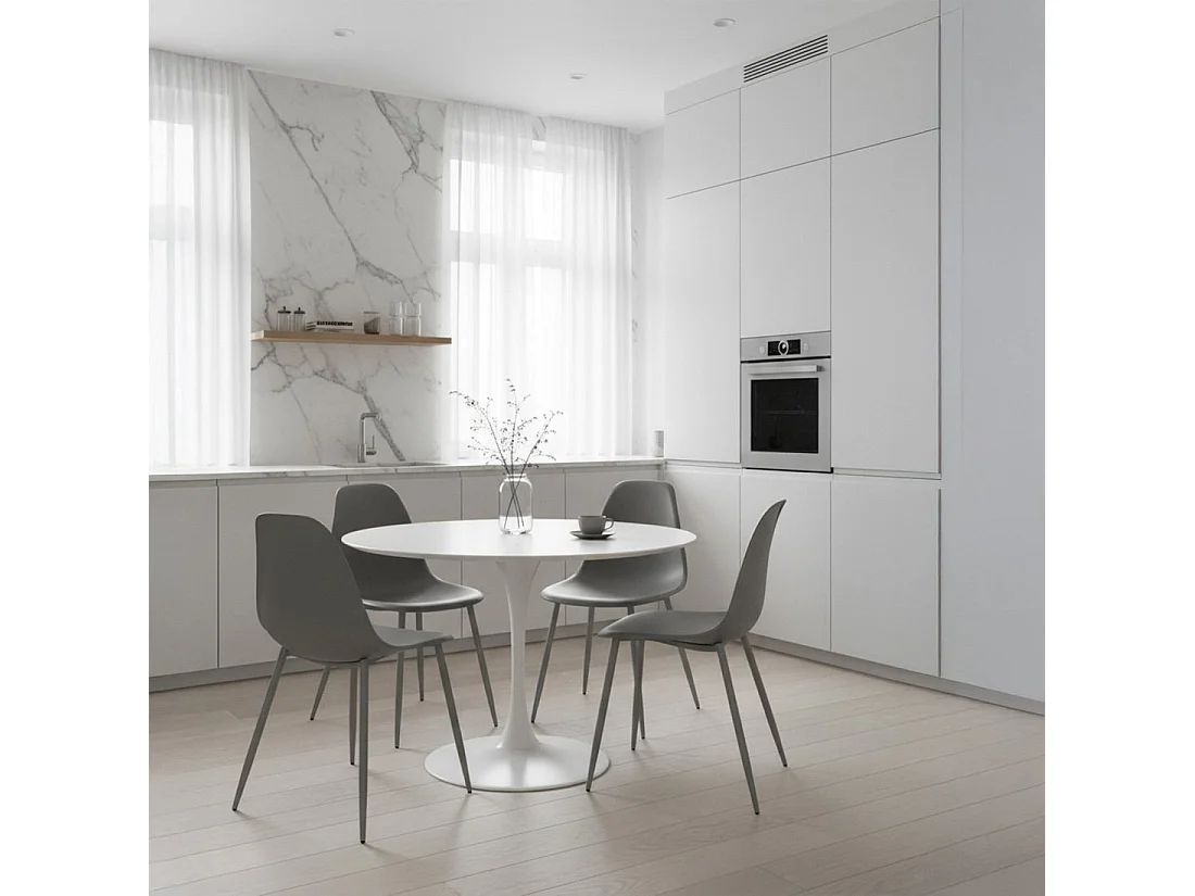 Packs 6 sillas Gris 45 x 80 cm