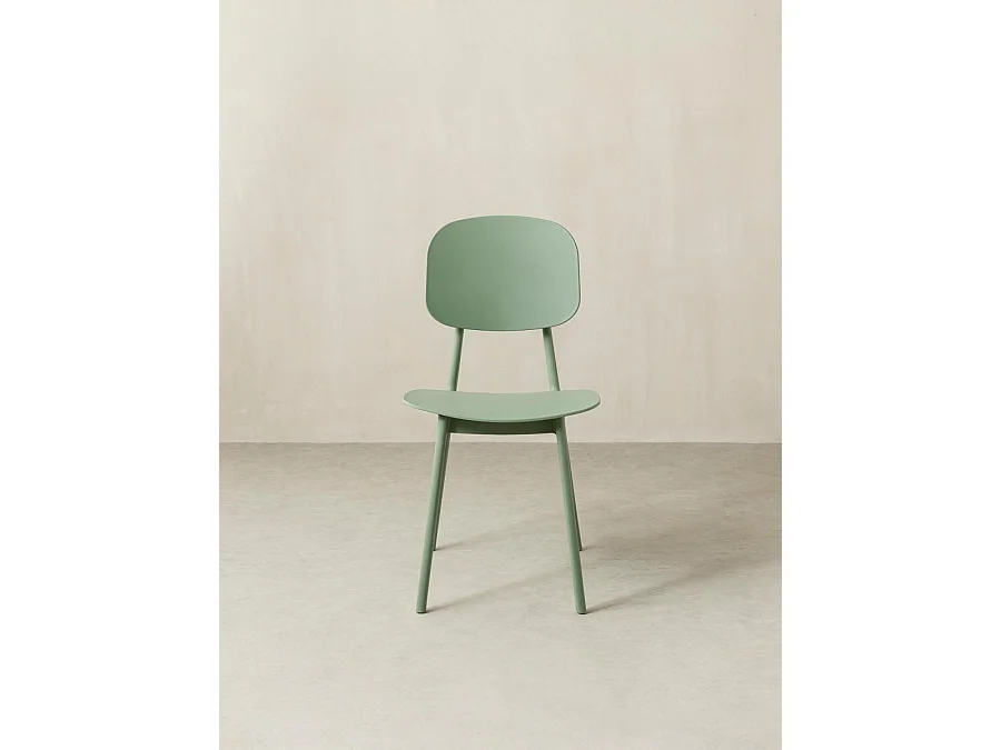 Chaise polipropylène vert 82,5 cm x 43 cm-Helm