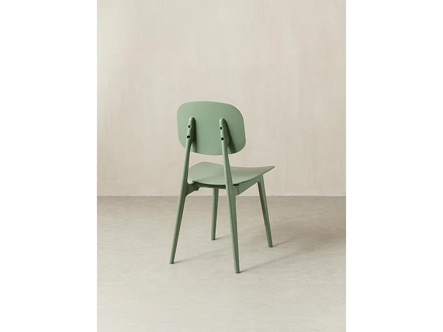 Chaise polipropylène vert 82,5 cm x 43 cm-Helm
