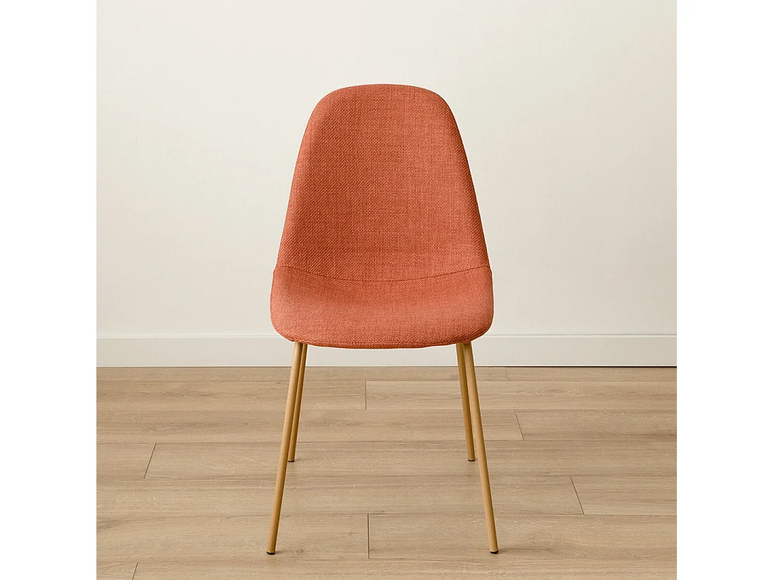 Chaise tapissé terracotta 84 cm x 46 cm-Trive
