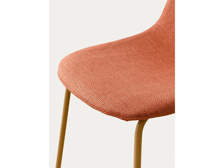 Chaise tapissé terracotta 84 cm x 46 cm-Trive