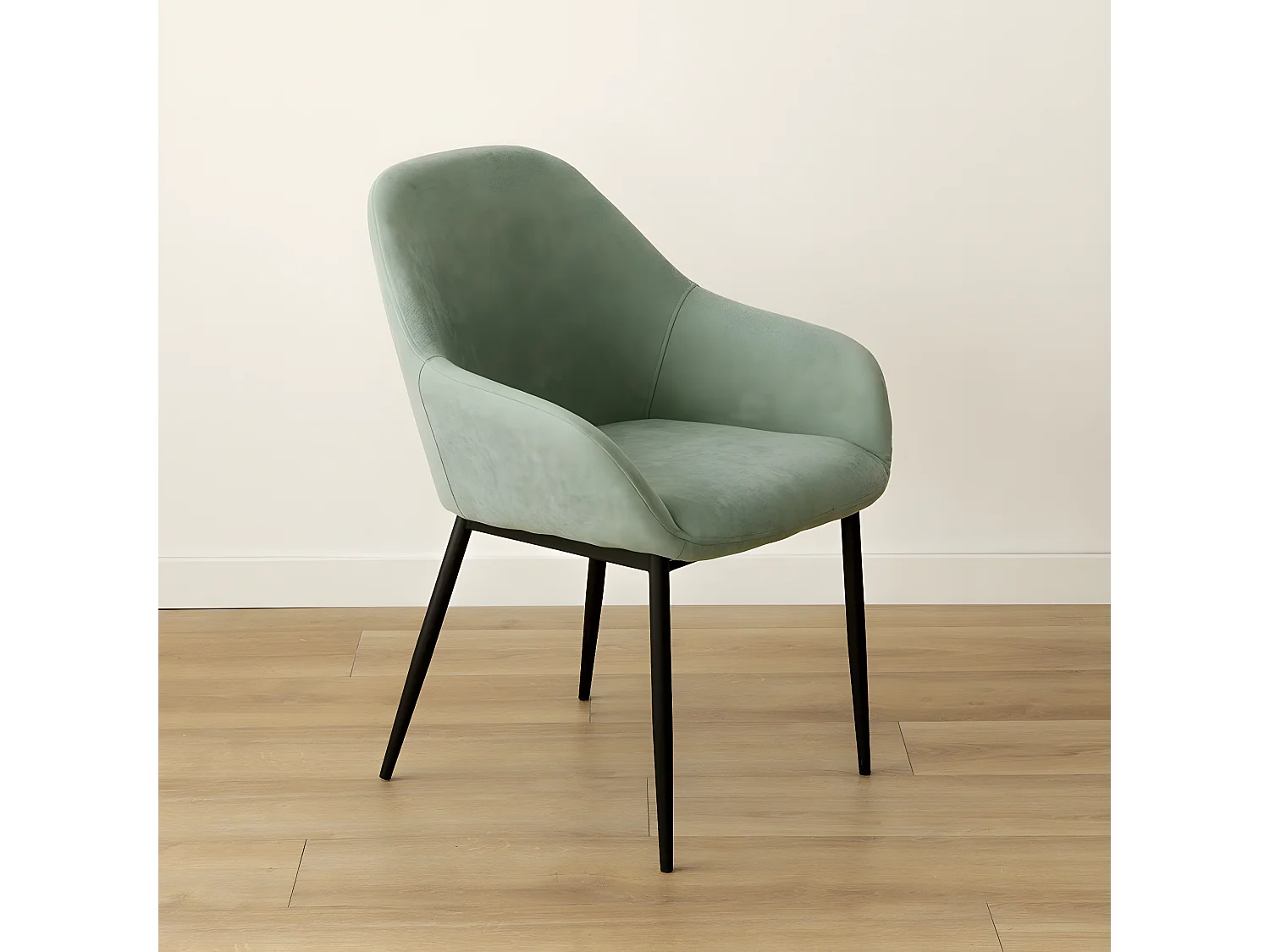 Chaise tapissé menthe 83 cm x 57 cm-Vega