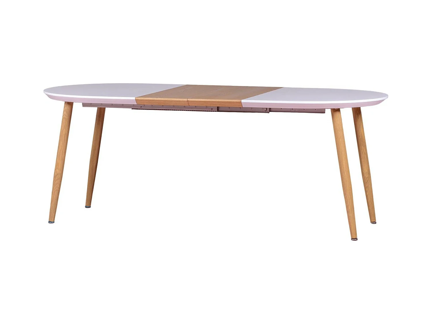 Table de salle à manger extensible de style scandinave (140-205cm) - Goteborg - Blanc