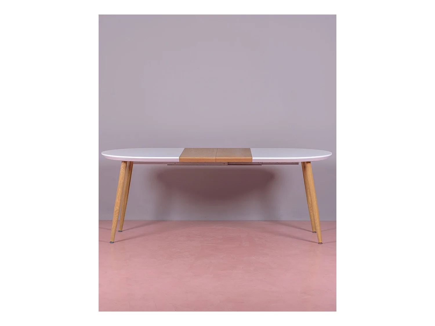 Table de salle à manger extensible de style scandinave (140-205cm) - Goteborg - Blanc