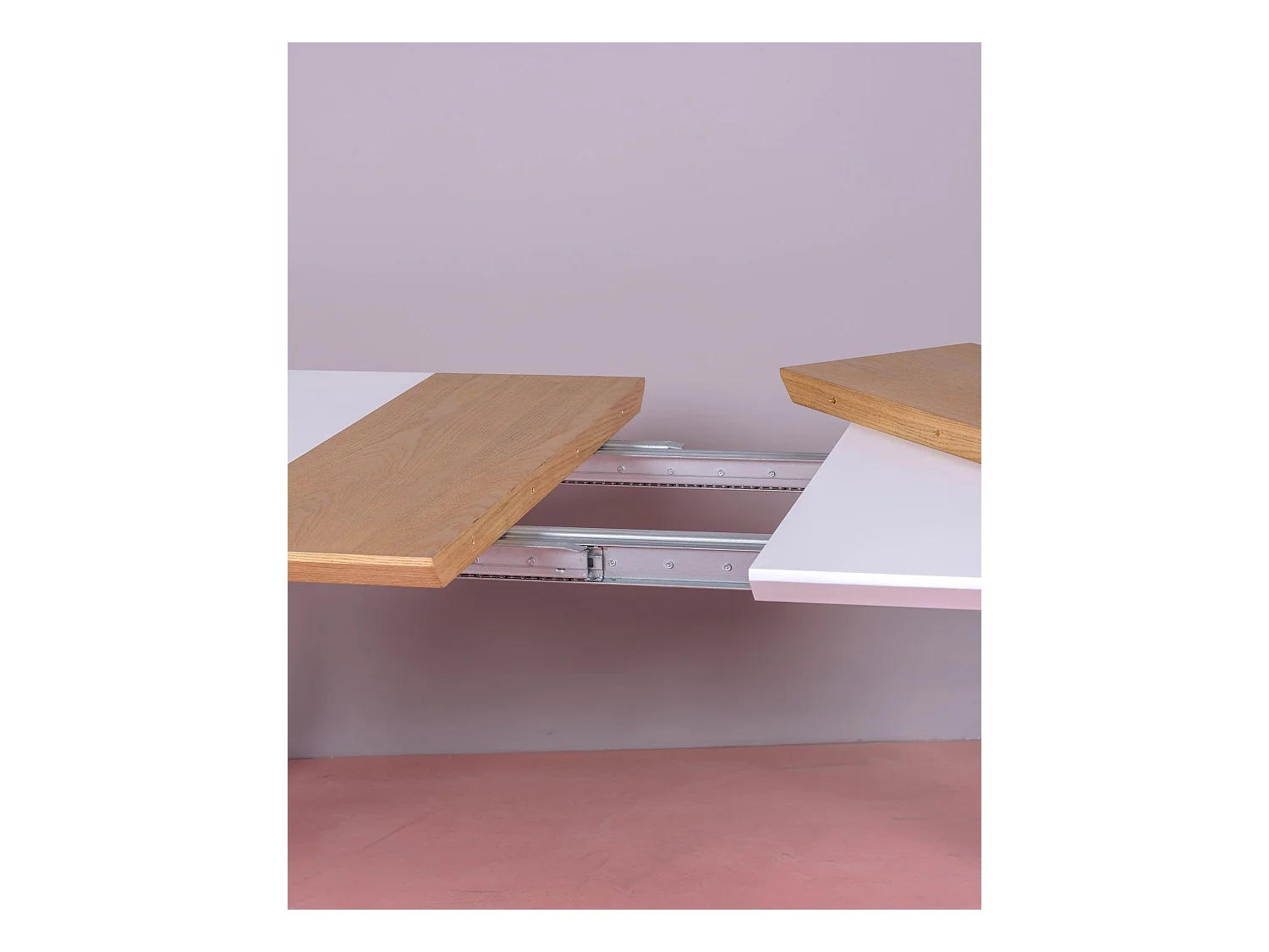 Table de salle à manger extensible de style scandinave (140-205cm) - Goteborg - Blanc