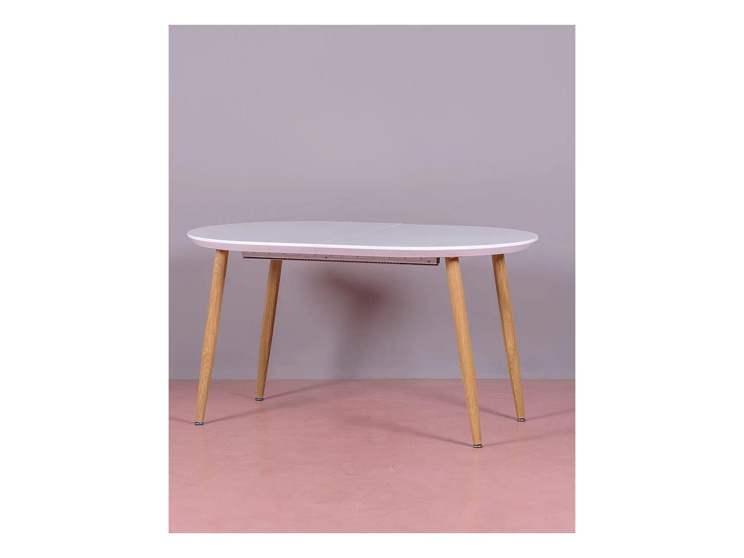 Table de salle à manger extensible de style scandinave (140-205cm) - Goteborg - Blanc