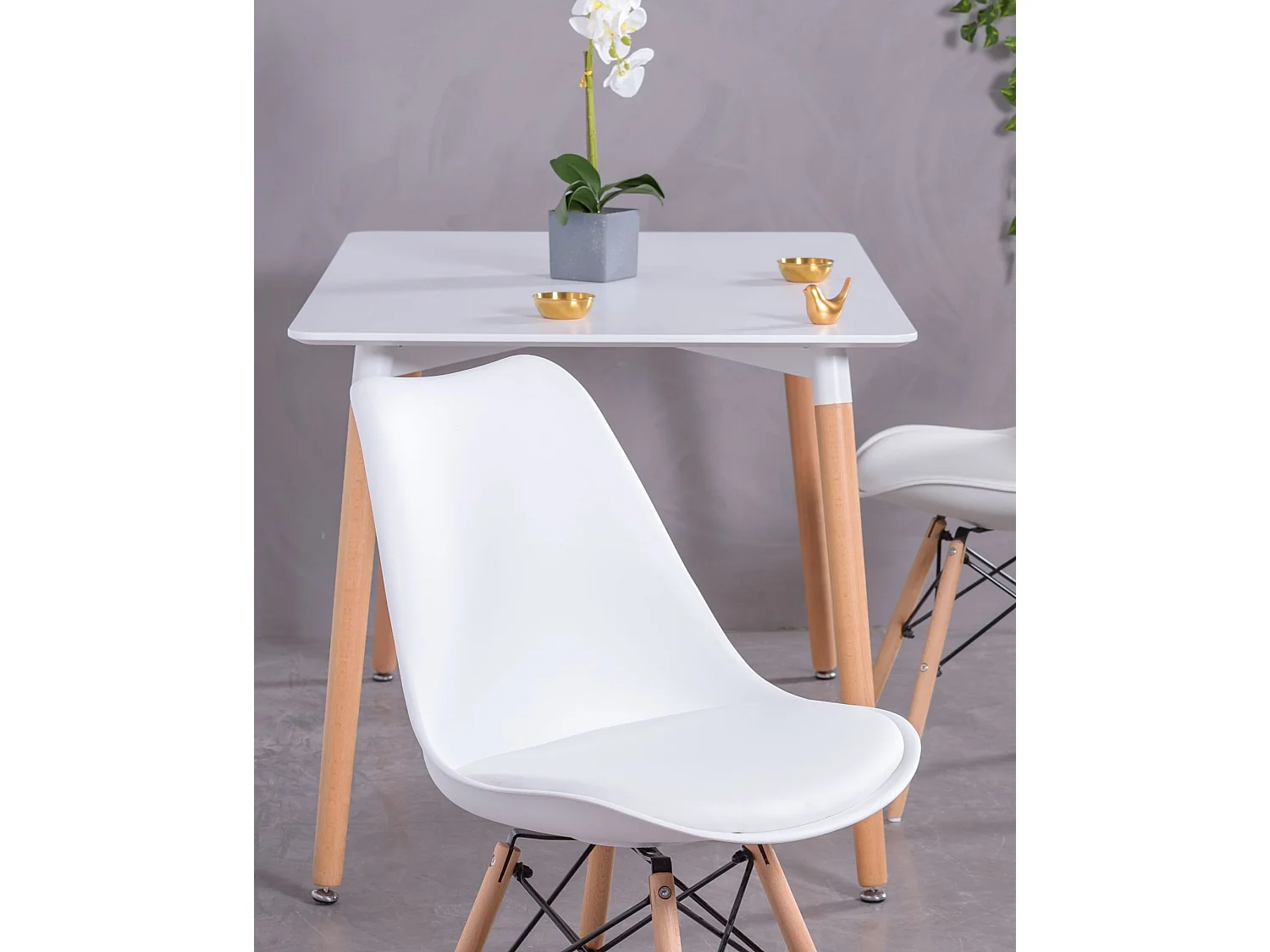 Mesa de jantar retangular (120x80) - Fox - Branco