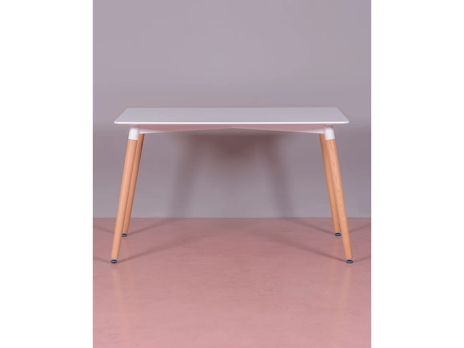 Mesa de jantar retangular (120x80) - Fox - Branco