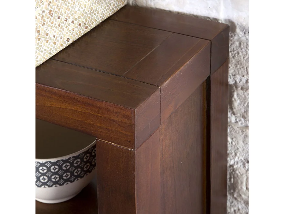 Credenza legno massello e impiallacciatura naturale di mindi Tek 35x94