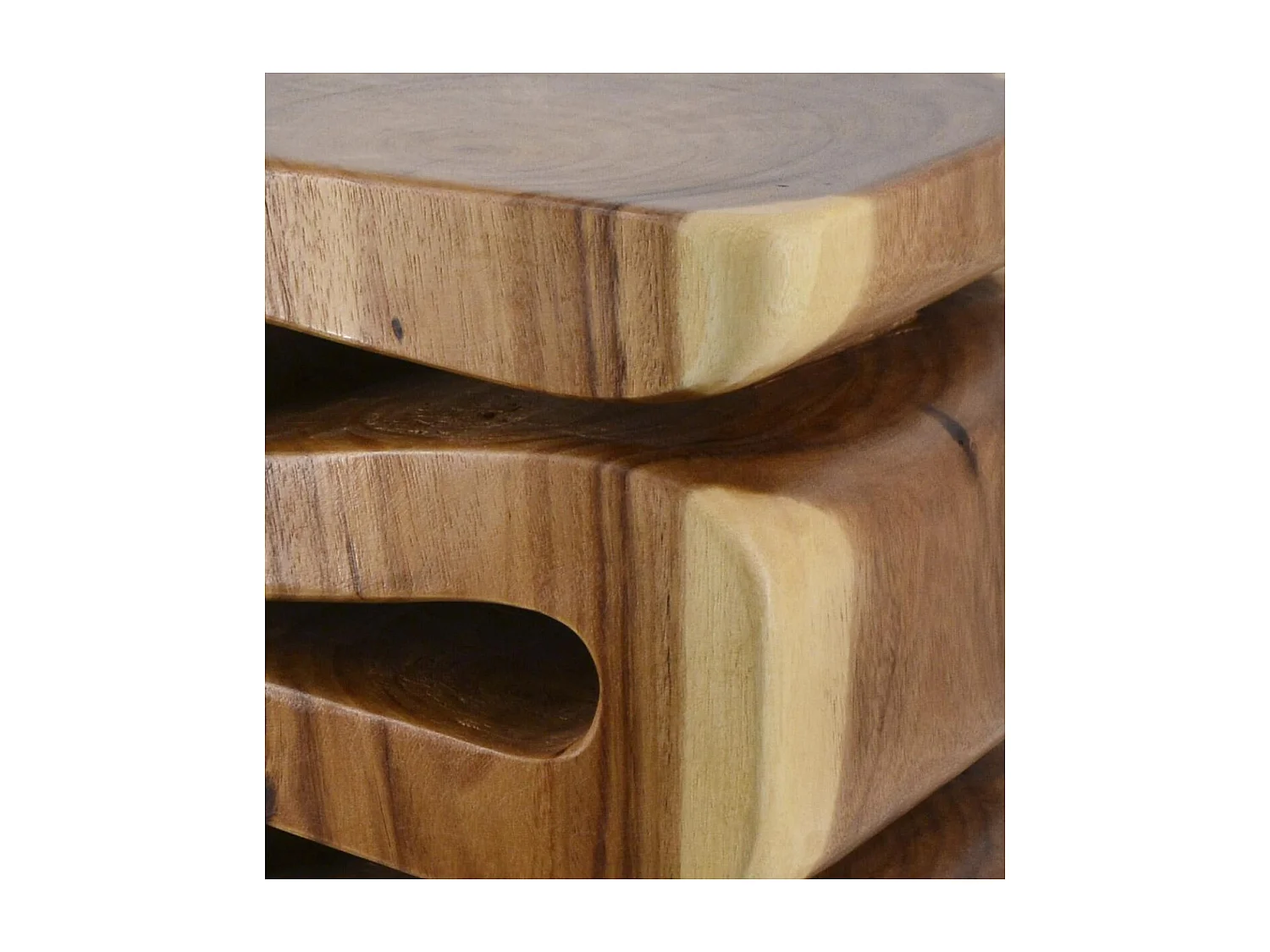 Tabouret Bois Marron - Décoration d'Autrefois