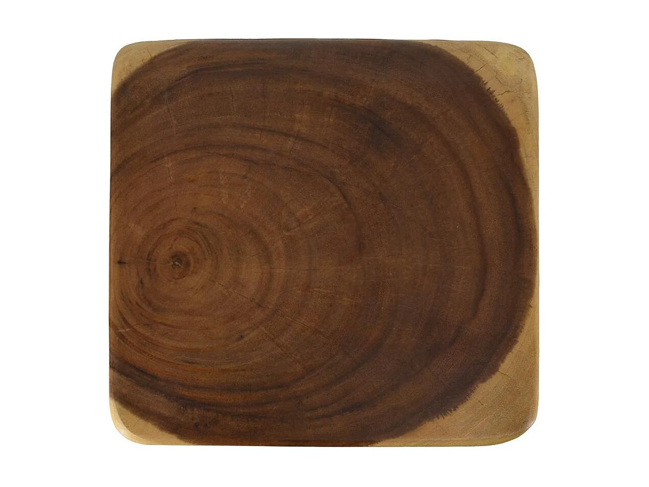 Tabouret Bois Marron - Décoration d'Autrefois