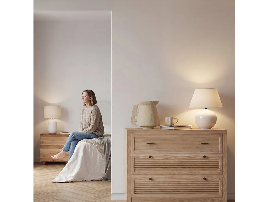 Commode en bois massif naturel 100x85