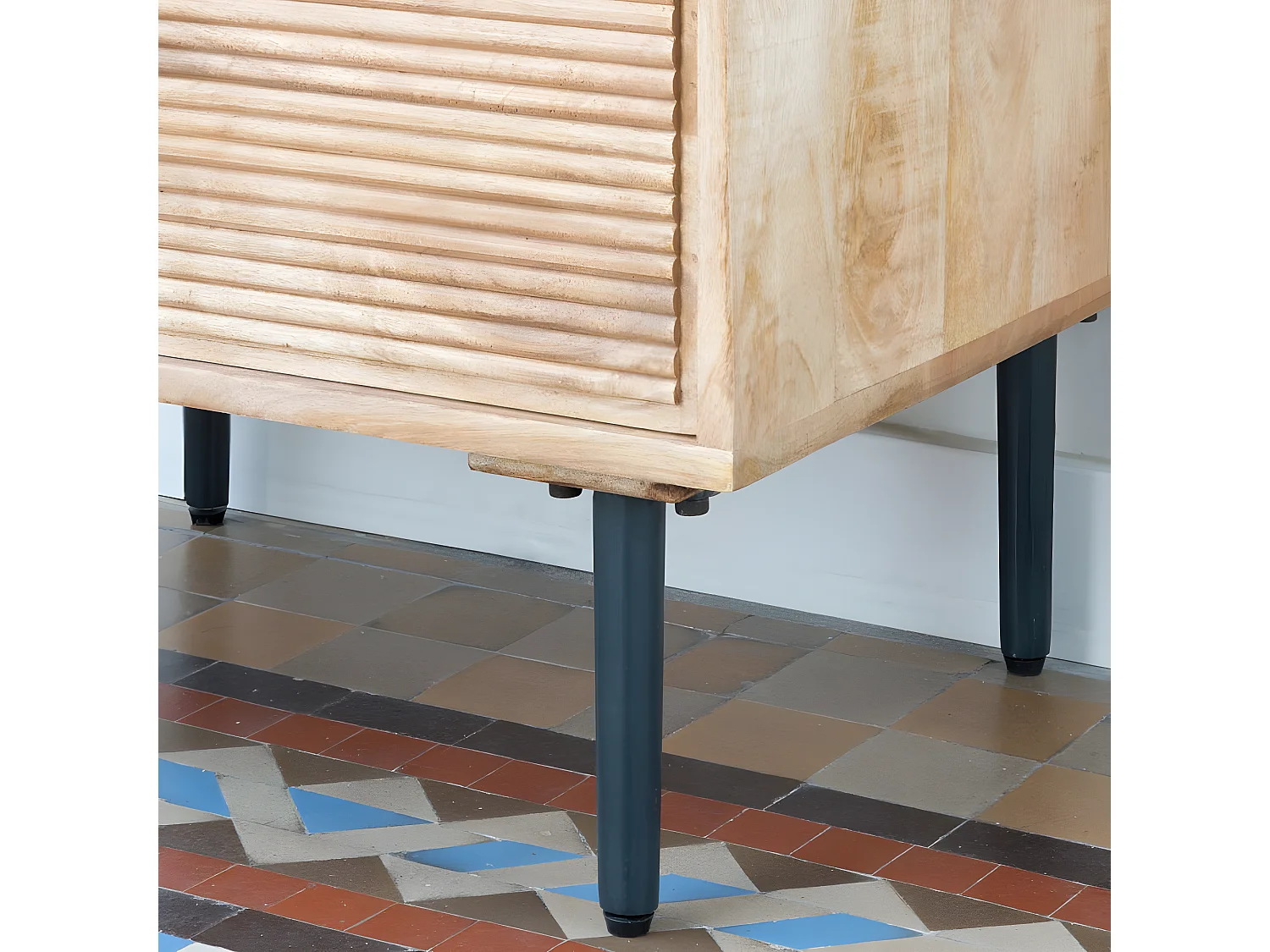 Chiffonnier en bois massif naturel 60x107