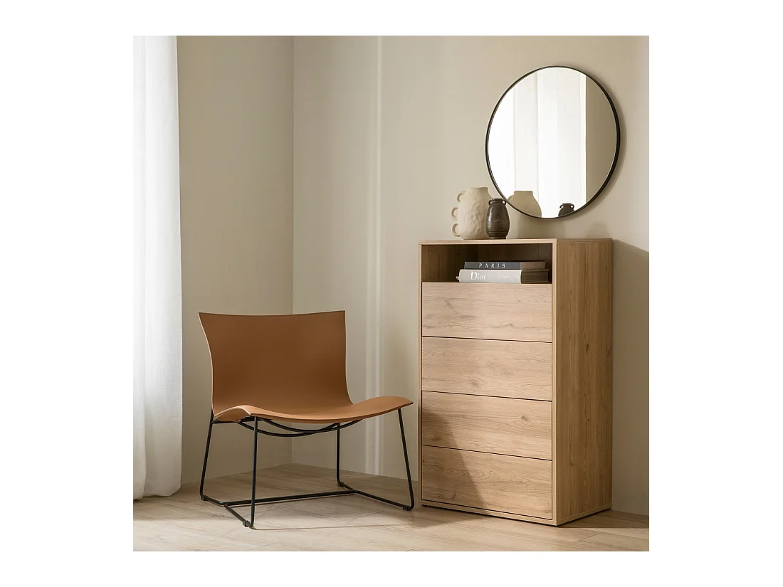 Sinfonier mélamine naturel 105,3 cm x 63,5 cm-Hegas