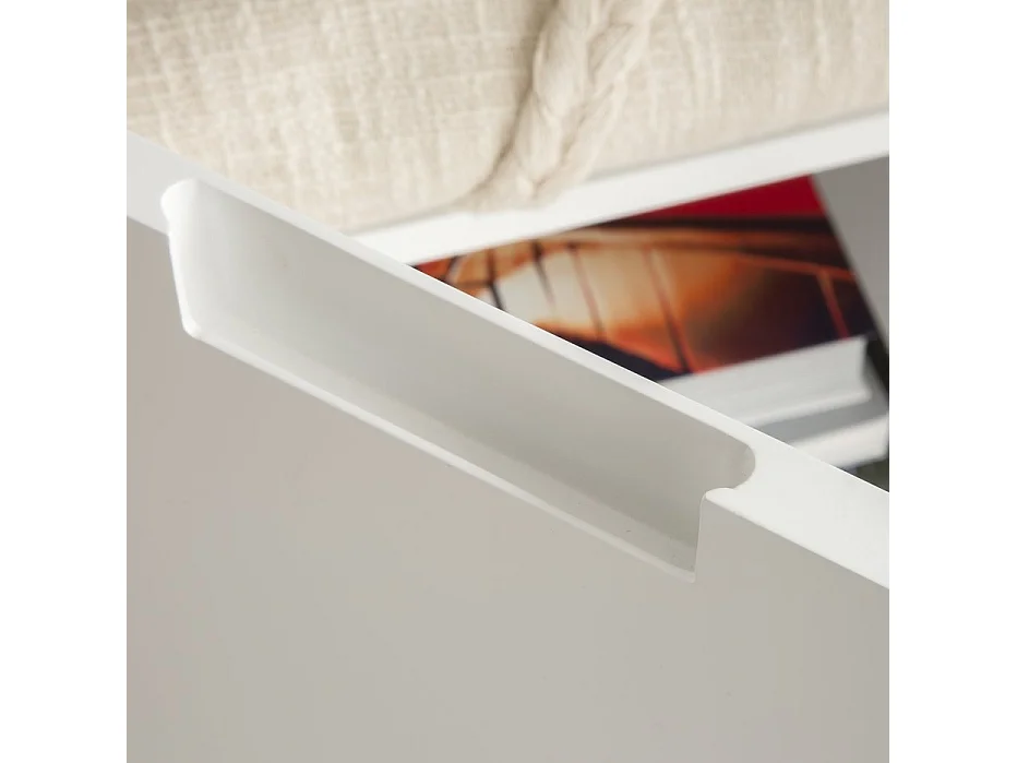 Commode tablero de mdf y lacado blanco blanc 115x85