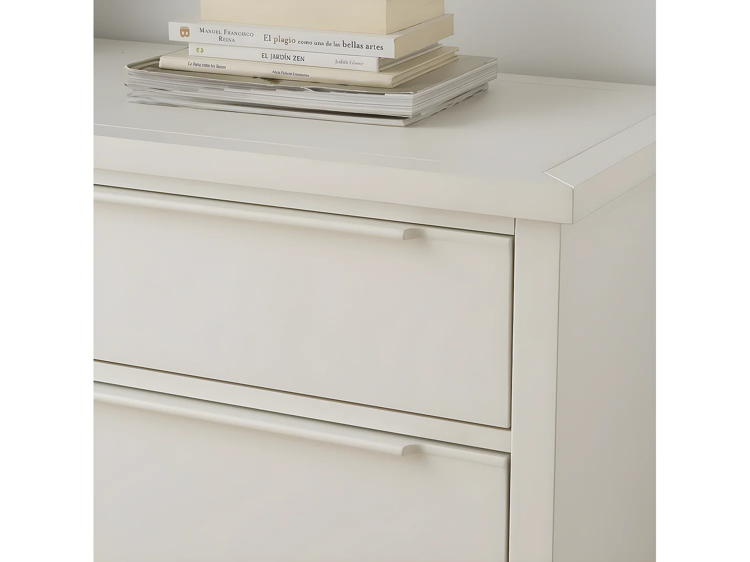 Commode effet bois blanc 103x95