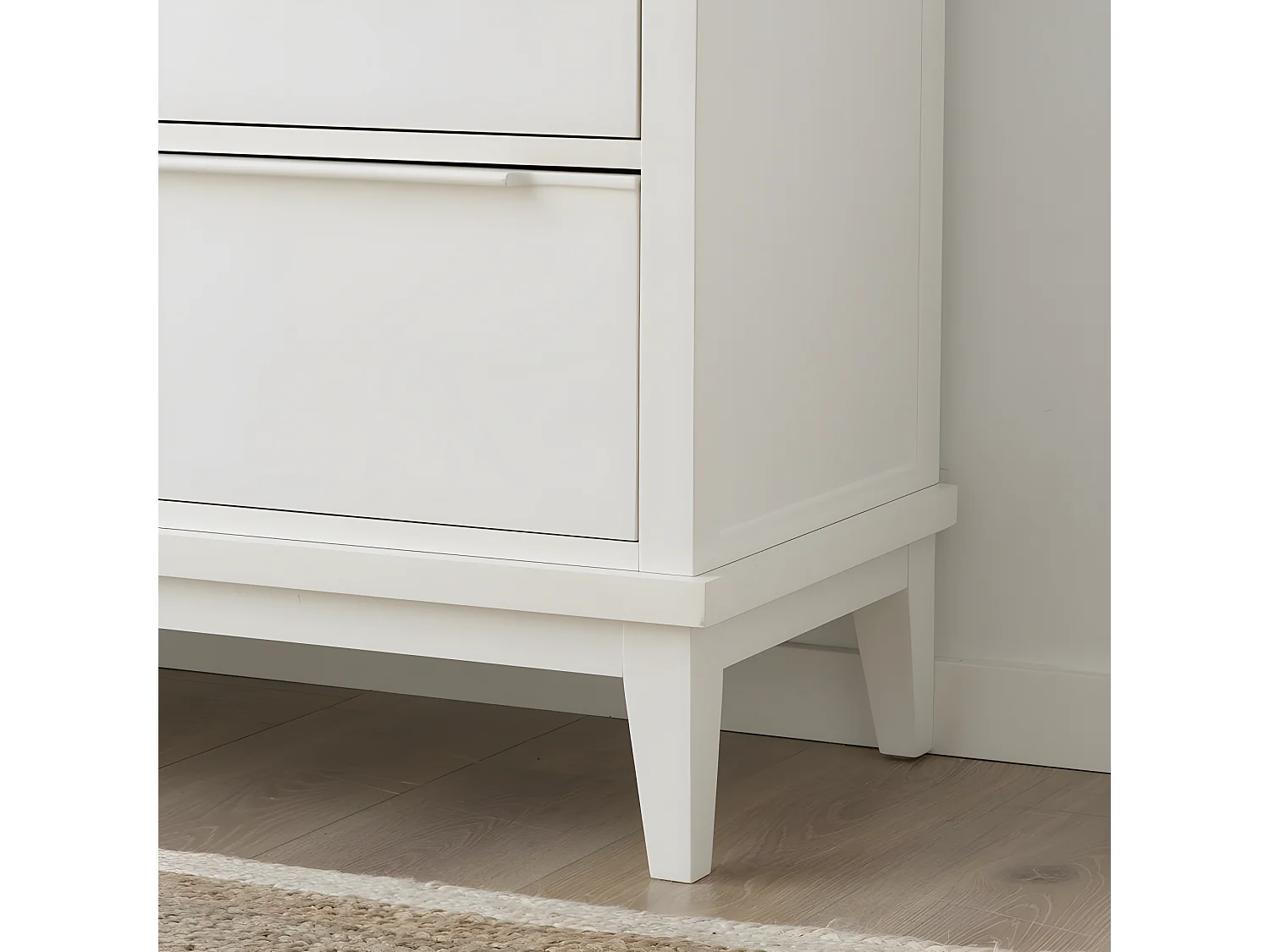 Commode effet bois blanc 103x95