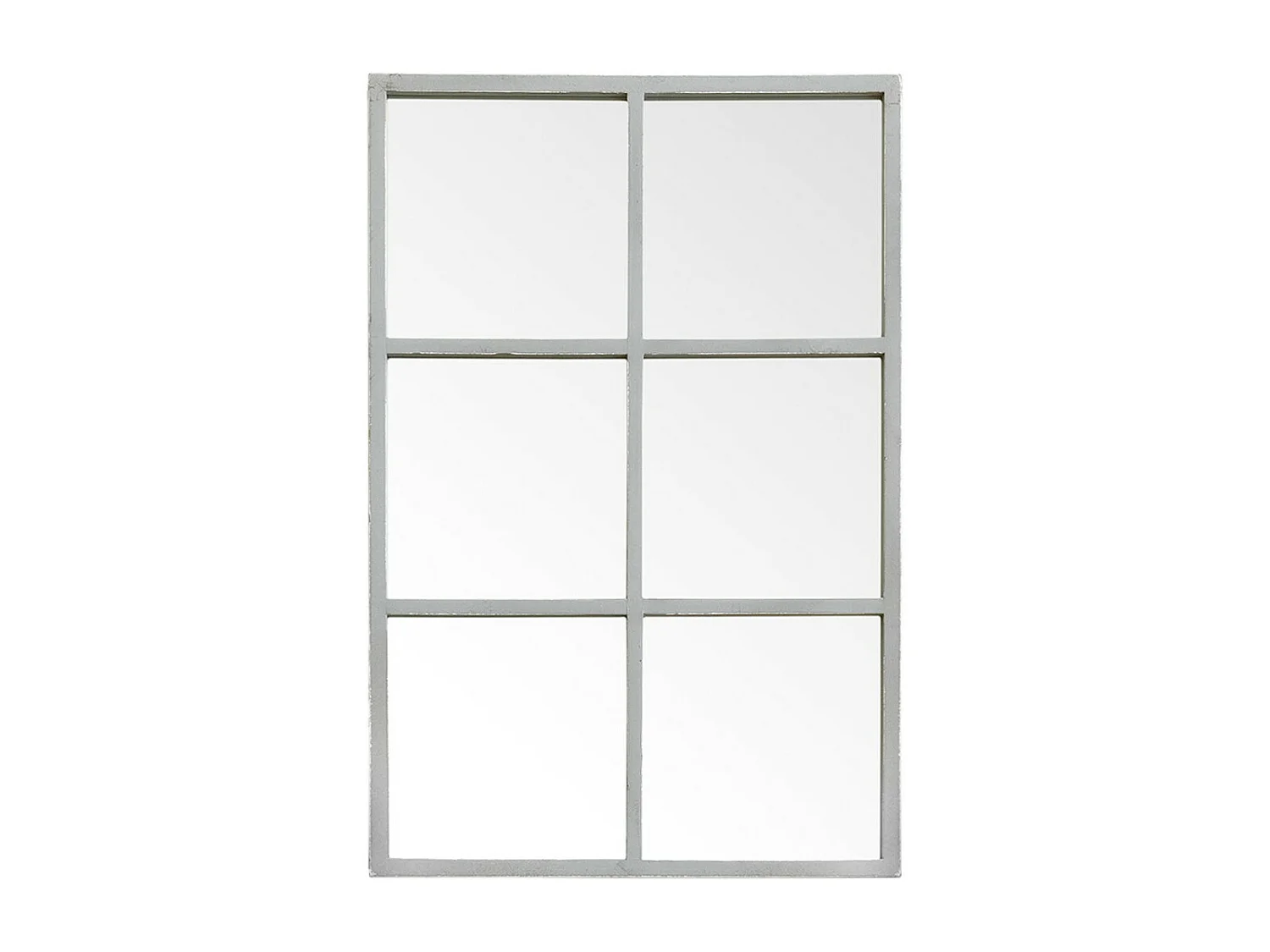 Miroir mural bois gris 90 cm x 60 cm-Soft