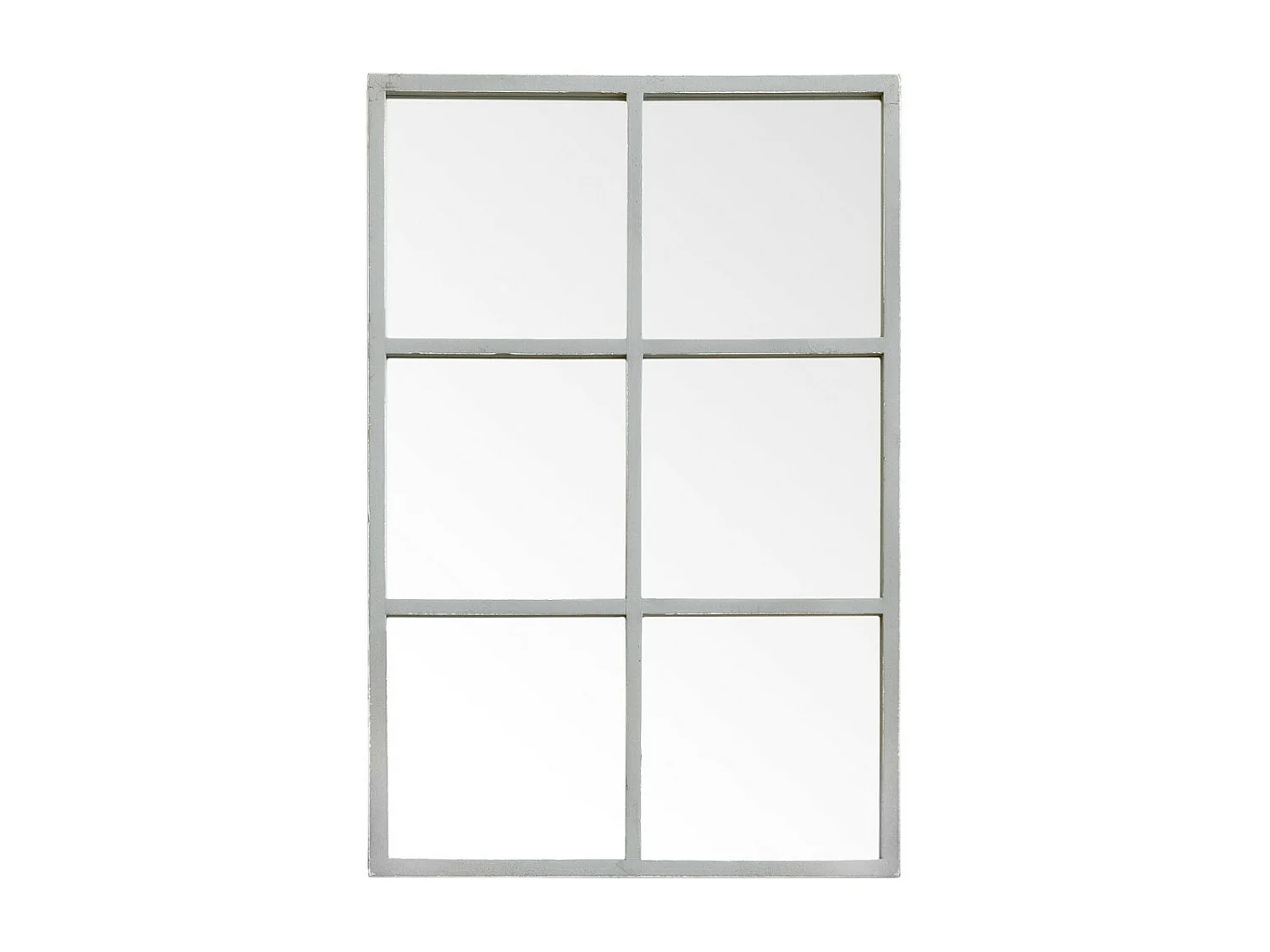 Miroir mural bois gris 90 cm x 60 cm-Soft