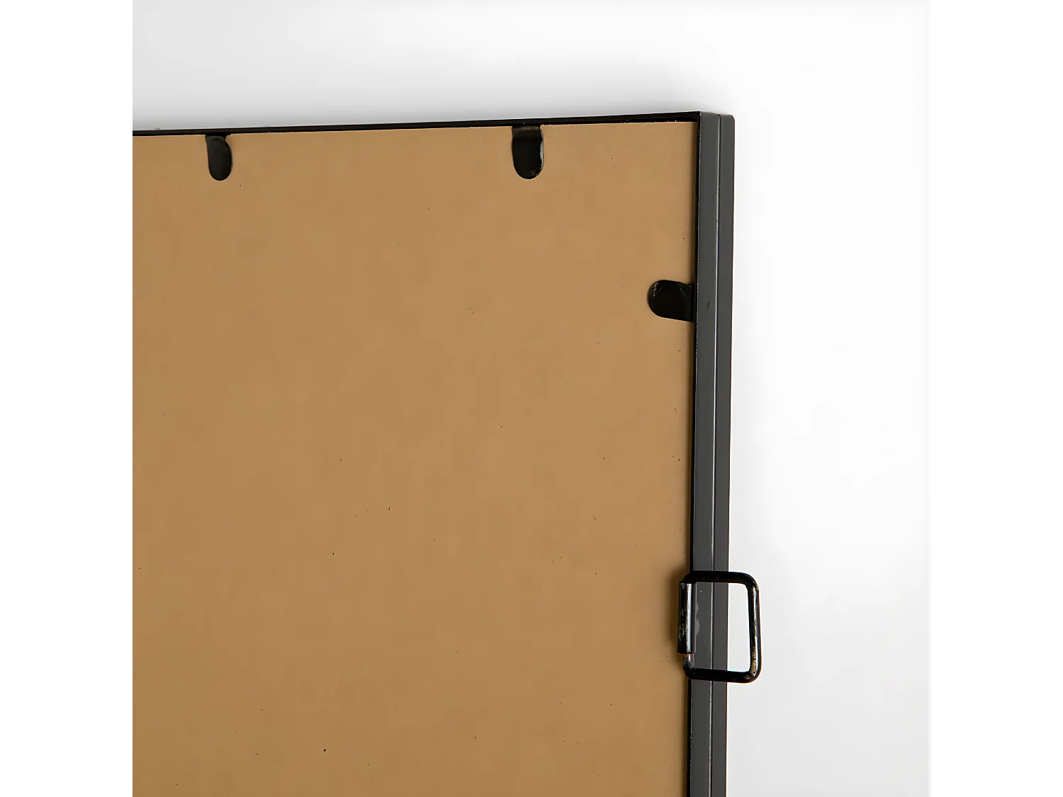 Miroir mural métal noir 90 cm x 60 cm-Moebe