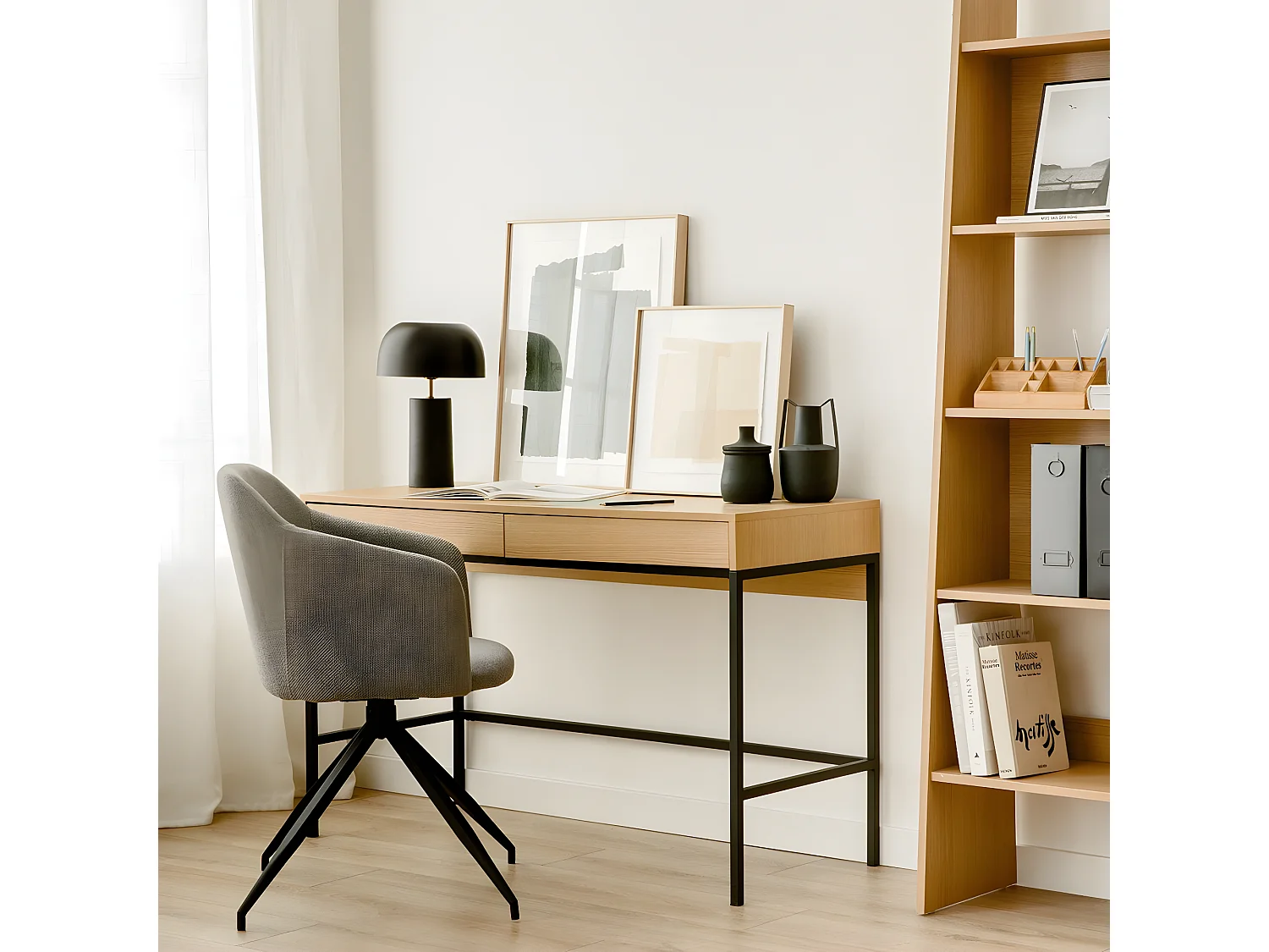 Bureau mélamine  76,5 cm x 120 cm-Imban