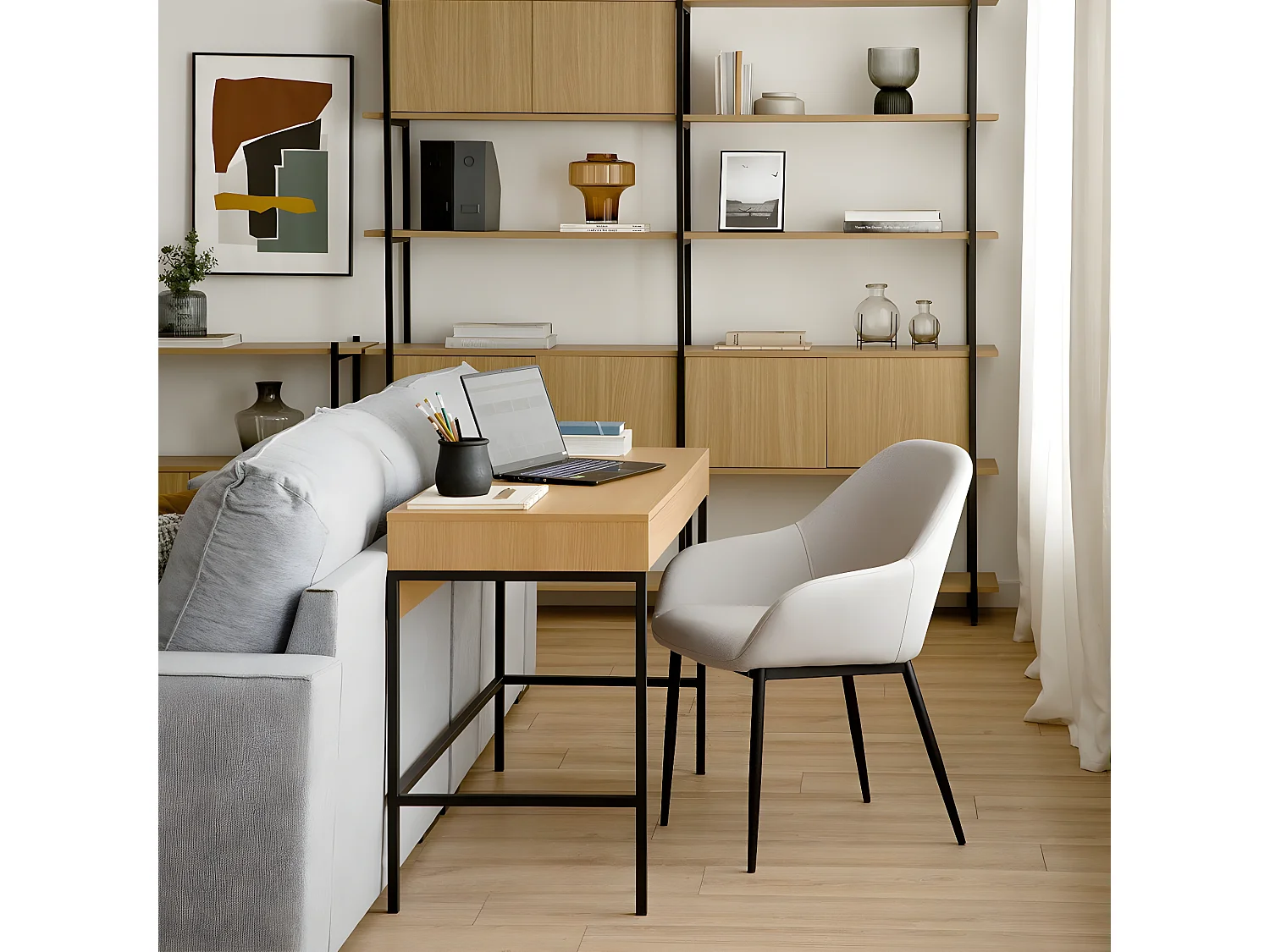 Bureau mélamine  76,5 cm x 120 cm-Imban