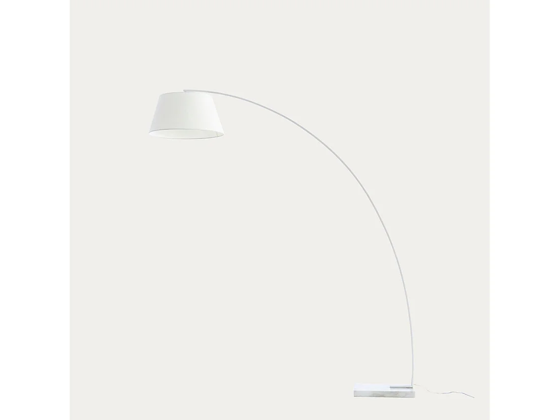 Lampe sur pied métal blanc 210 cm x 195 cm-Arch