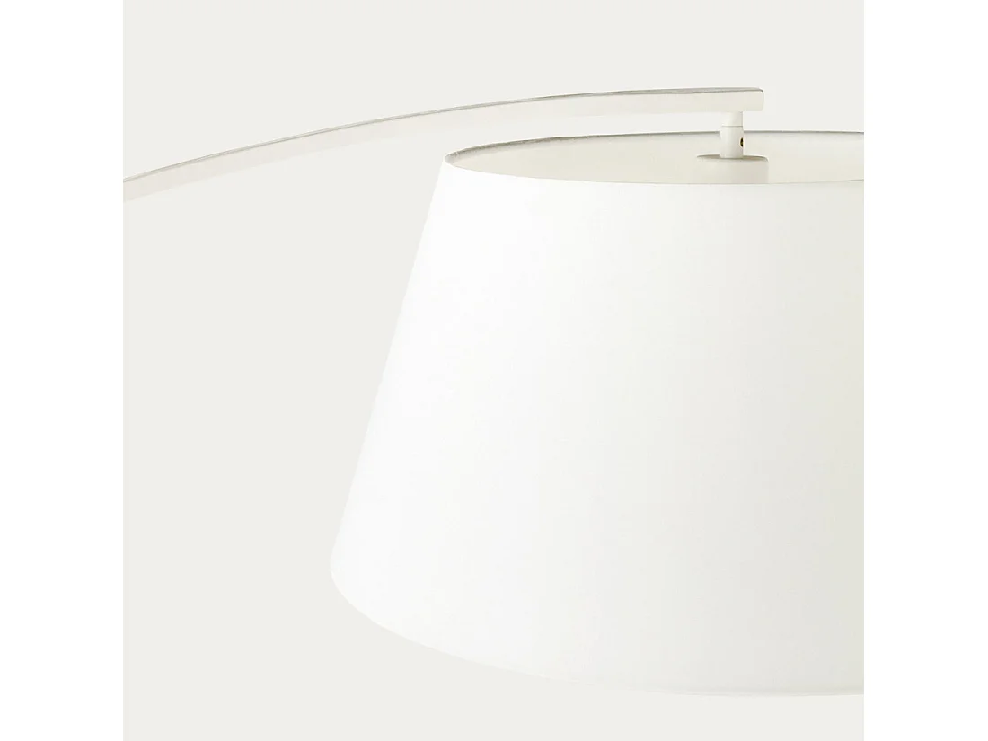 Lampe sur pied métal blanc 210 cm x 195 cm-Arch