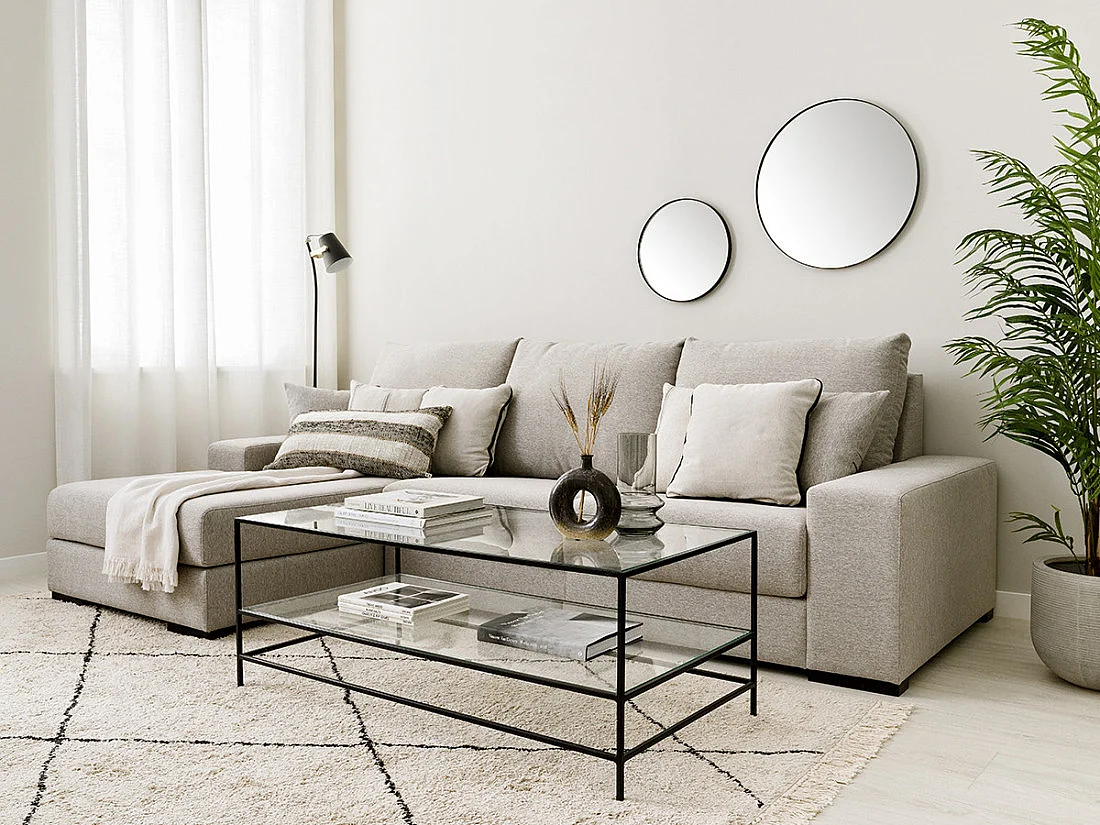Lampe sur pied métal noir 150 cm x 25 cm-Pure