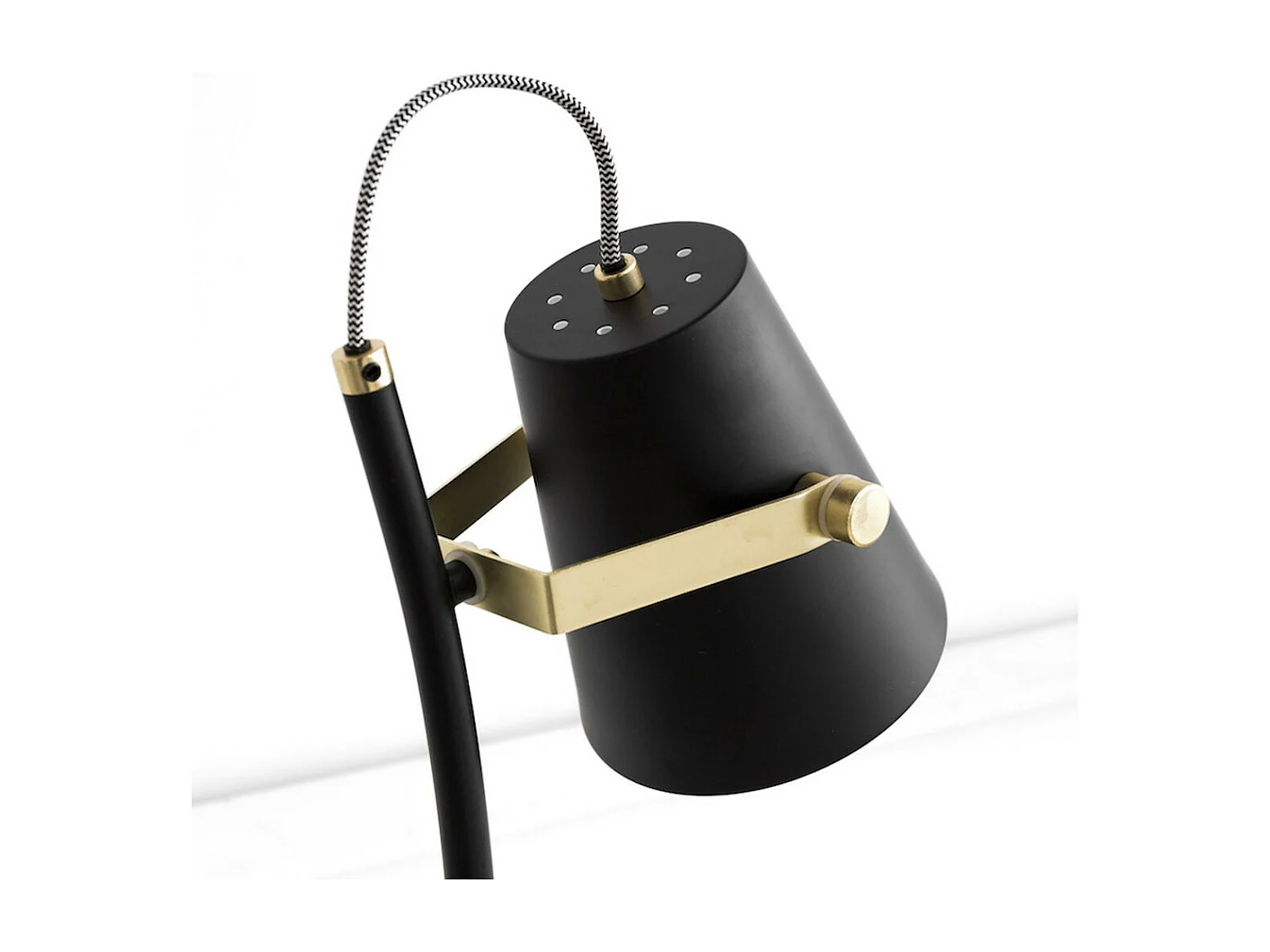Lampe sur pied métal noir 150 cm x 25 cm-Pure