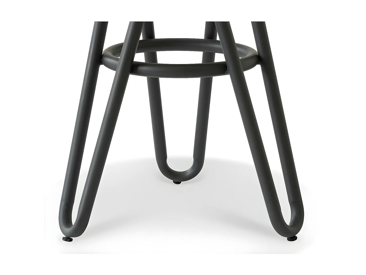 Tabouret Bois-Métal Noir - (ST-) Décoration d'Autrefois