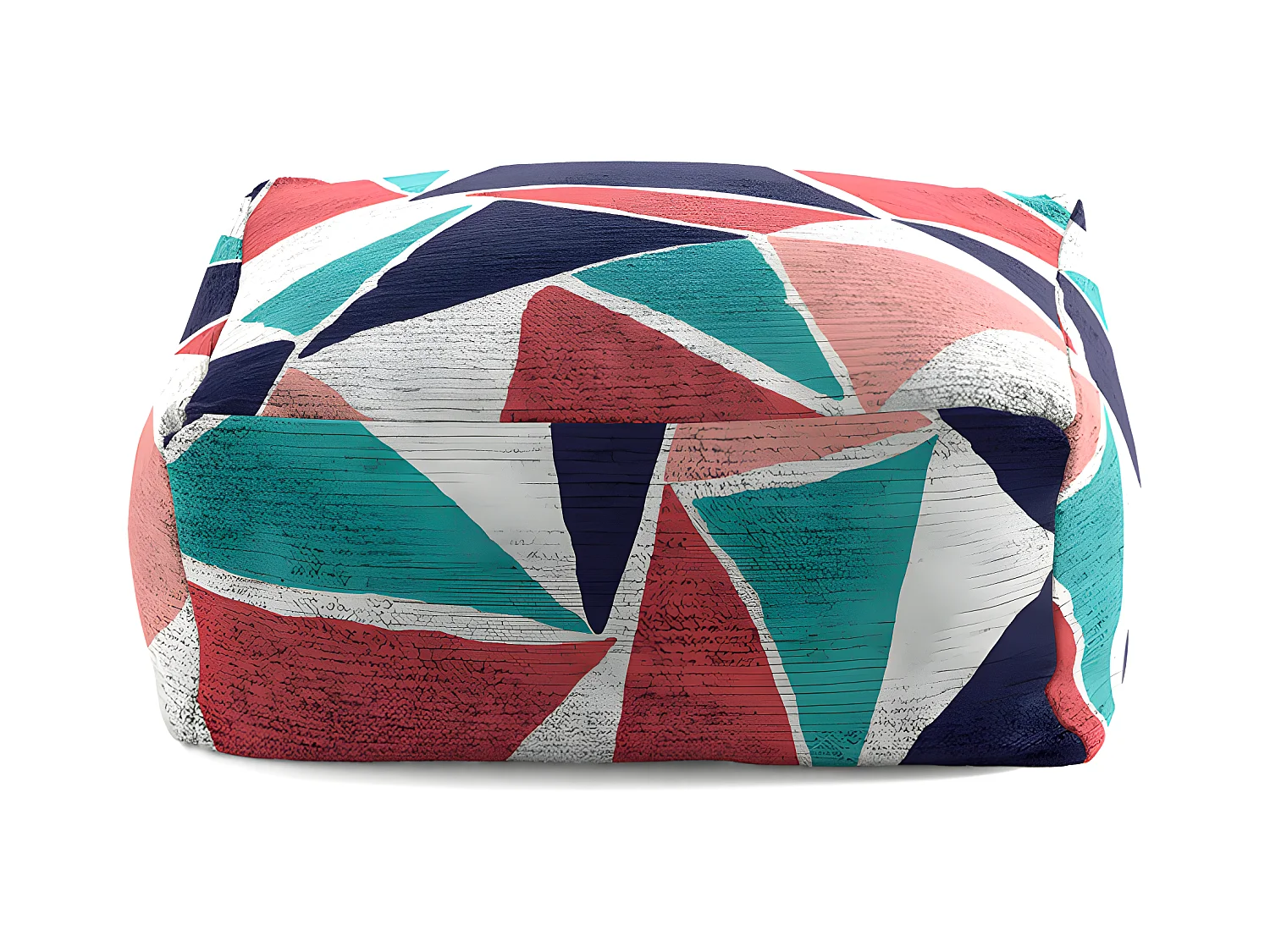 Pouf amovible en coton ADAME 50x50x25 cm