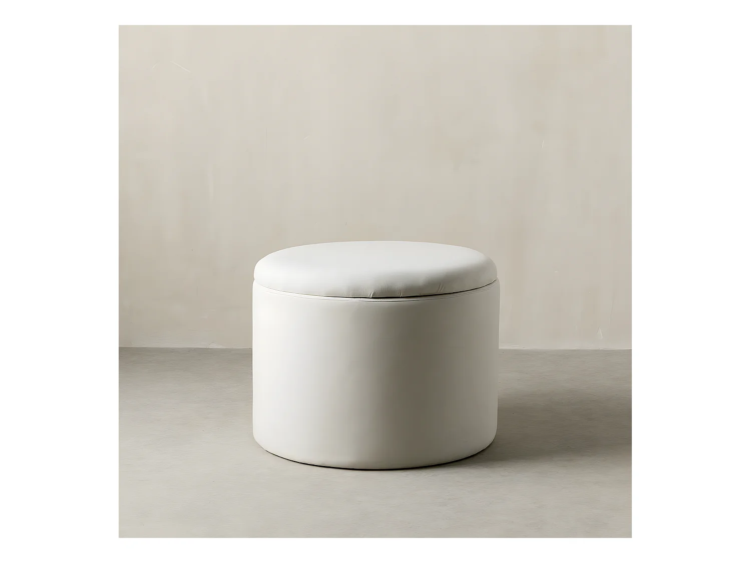 Pouf tapissé  45 cm x 60 cm-Ornel