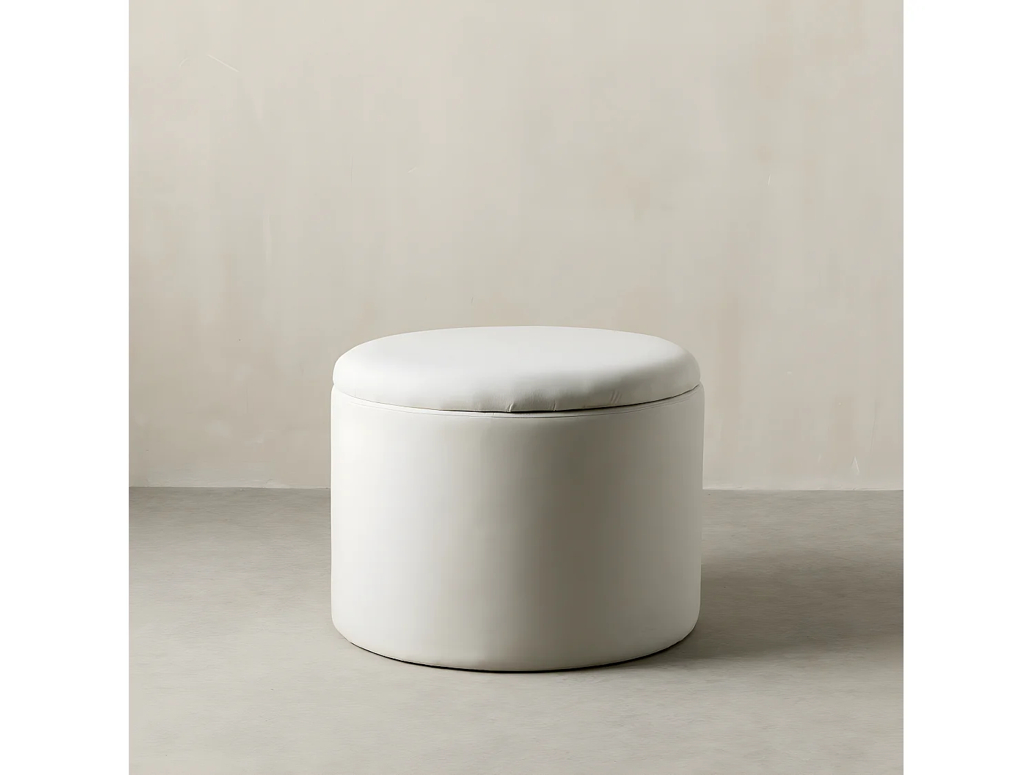 Pouf tapissé  45 cm x 60 cm-Ornel