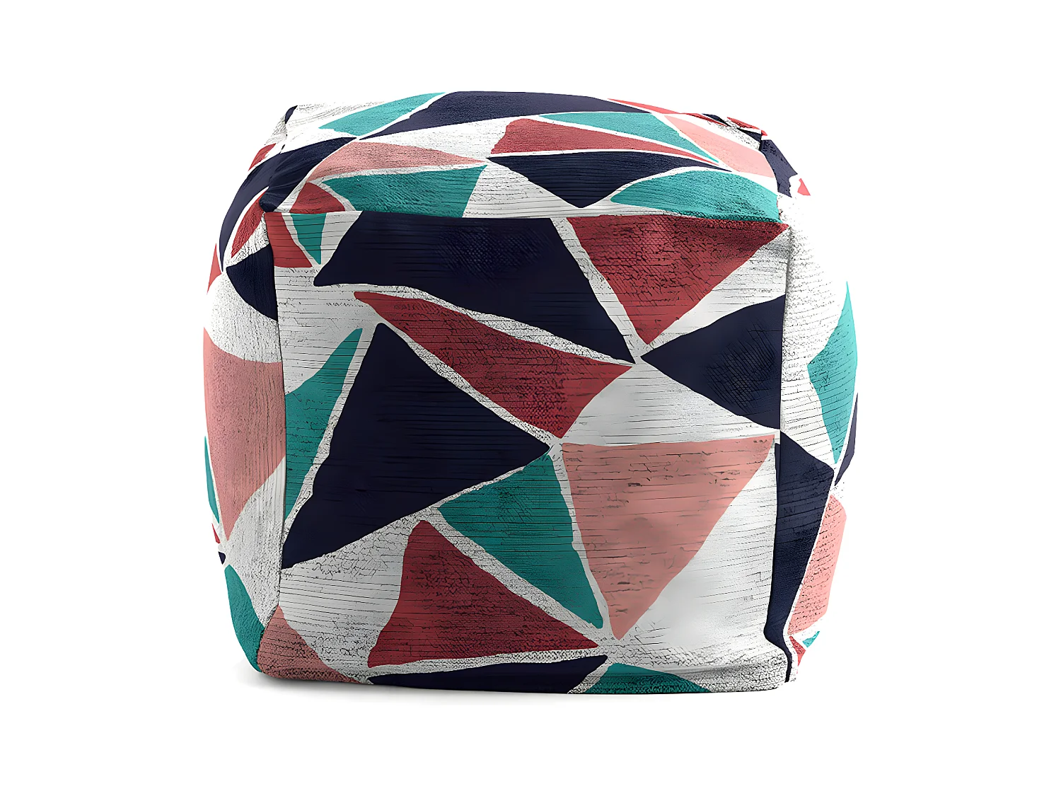 Pouf amovible en coton ADAME 50x50x50 cm