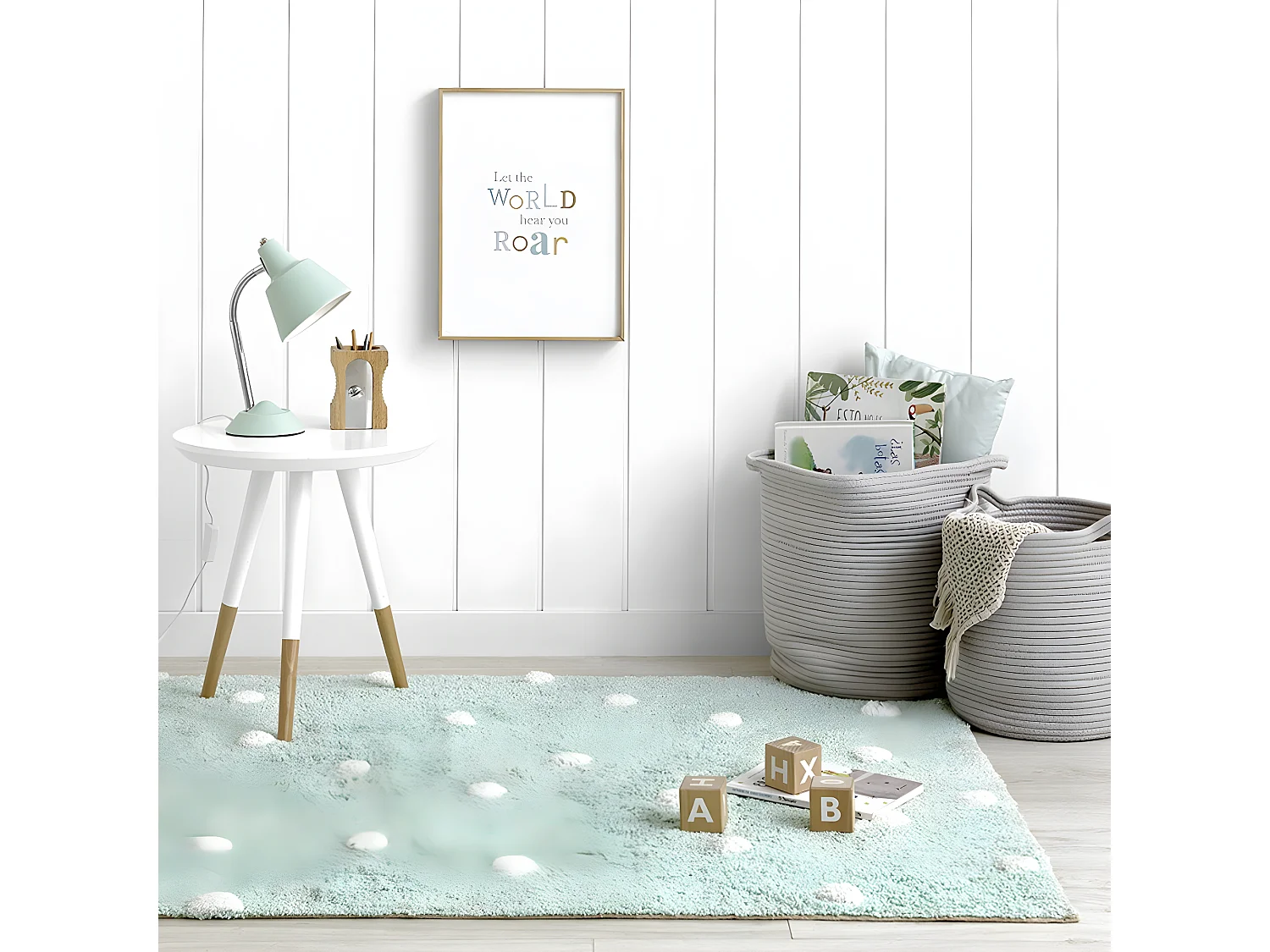 Tapis textile  150 cm x 100 cm-Dots