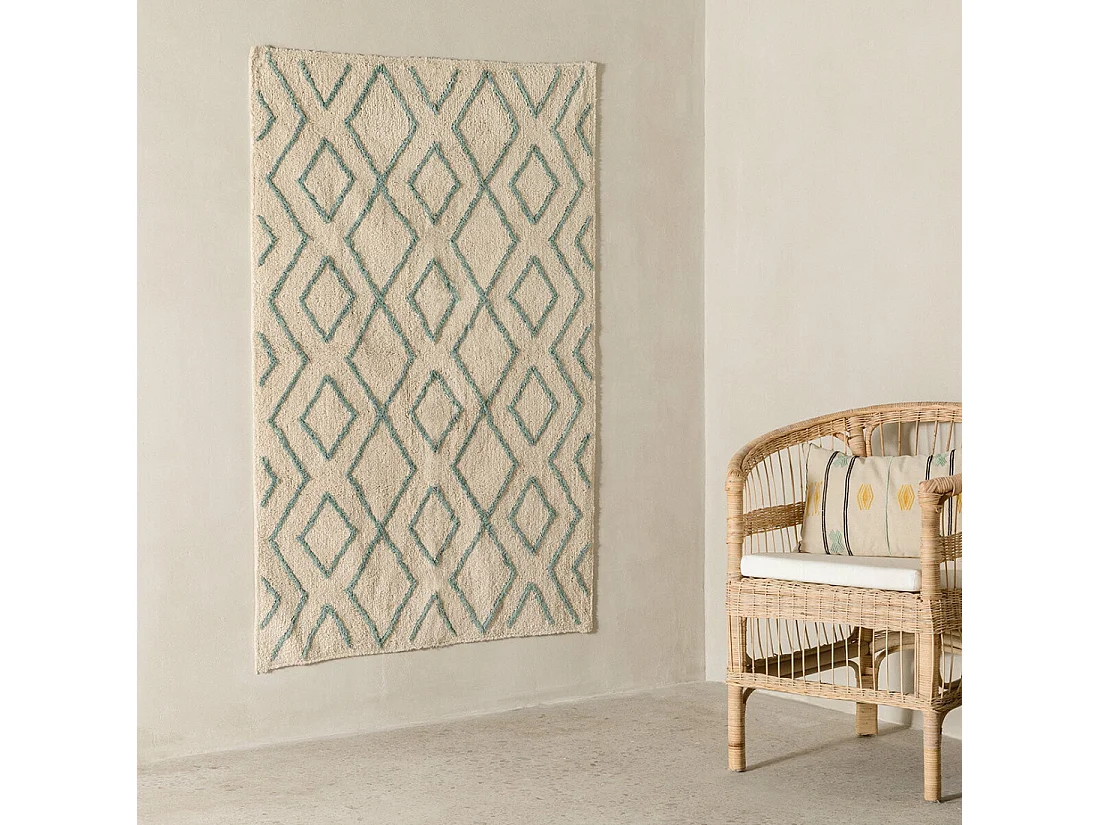 Tapis textile  150 cm x 100 cm-Moibu