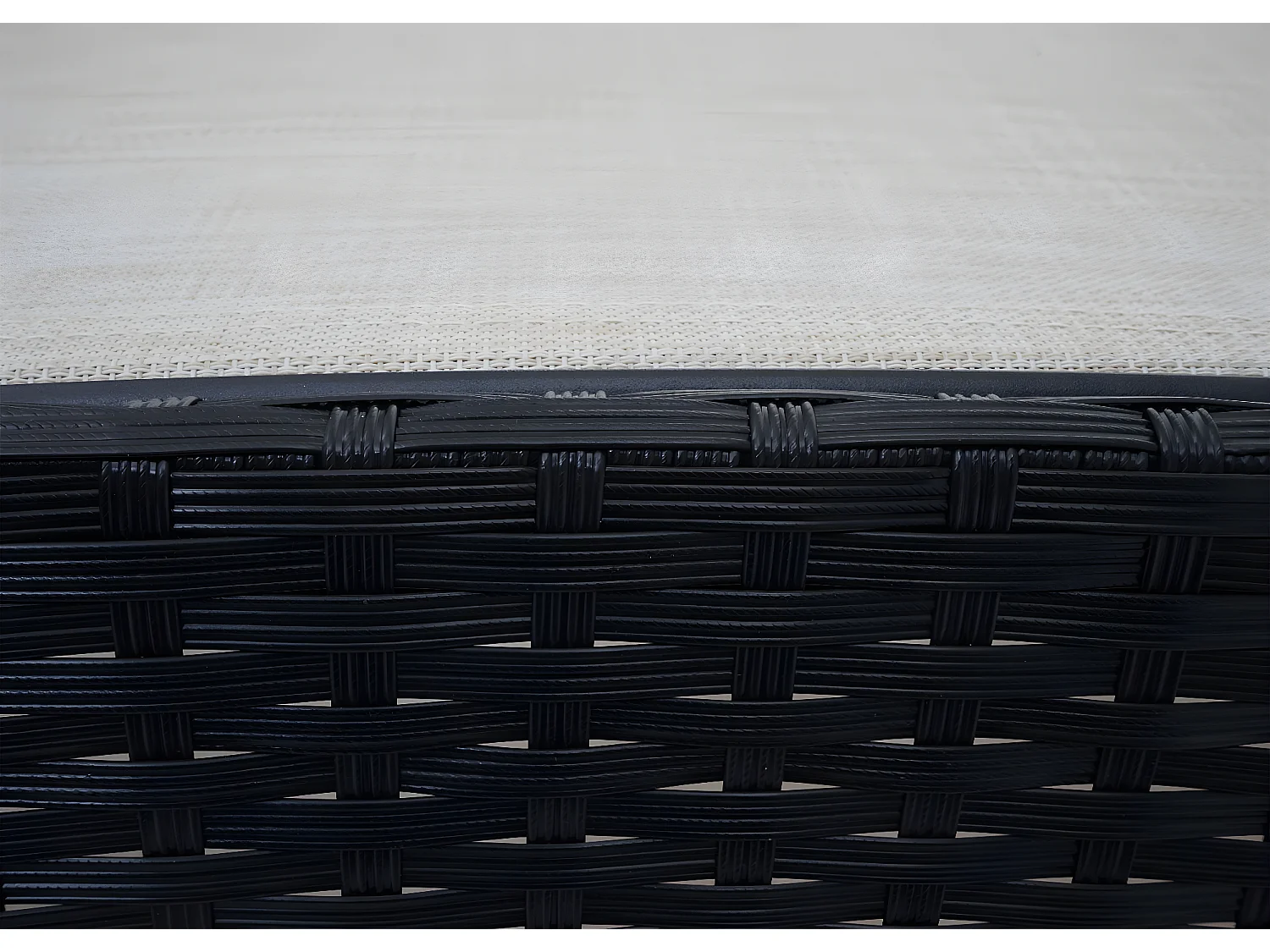 Tumbona Phoenix,  antracita, funda crema-blanco