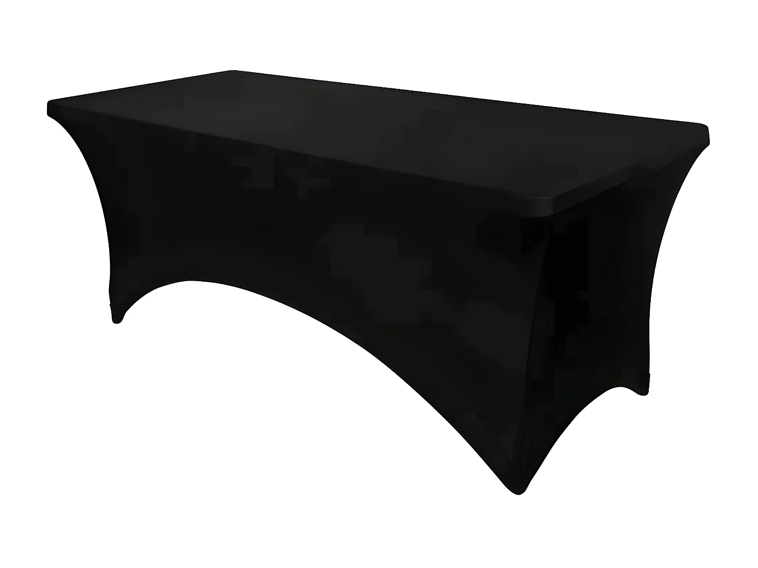 Housse pour table rectangulaire 180x70 cm coloris noir