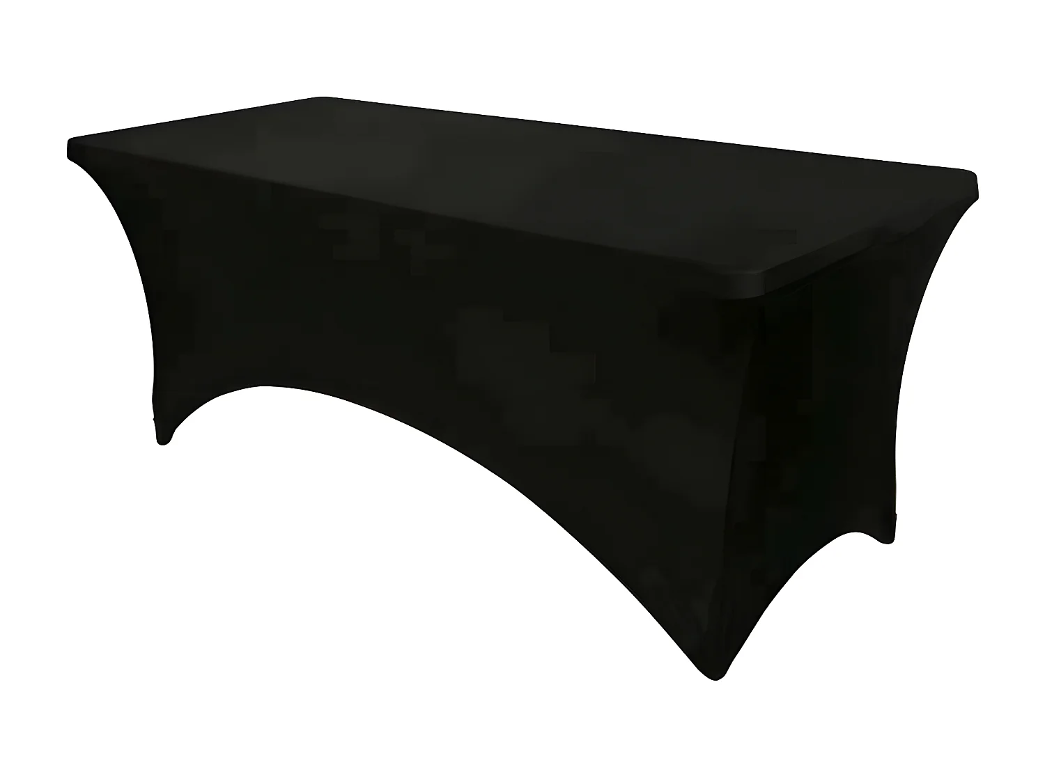 Housse pour table rectangulaire 180x70 cm coloris noir