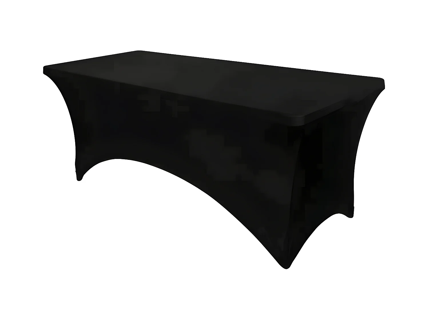 Housse pour table rectangulaire 180x70 cm coloris noir